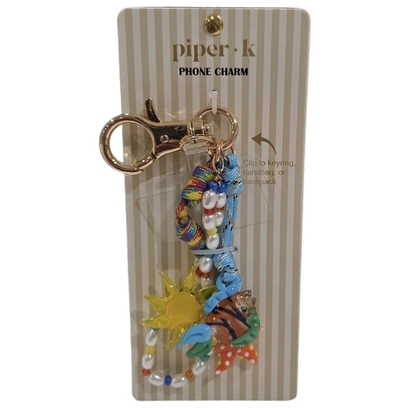 Piper K Accessories - 🌞🔹️Piper K 🔹️UK exclusive Beautiful Fish Sun Colorful Bag  Charm  Key Chain